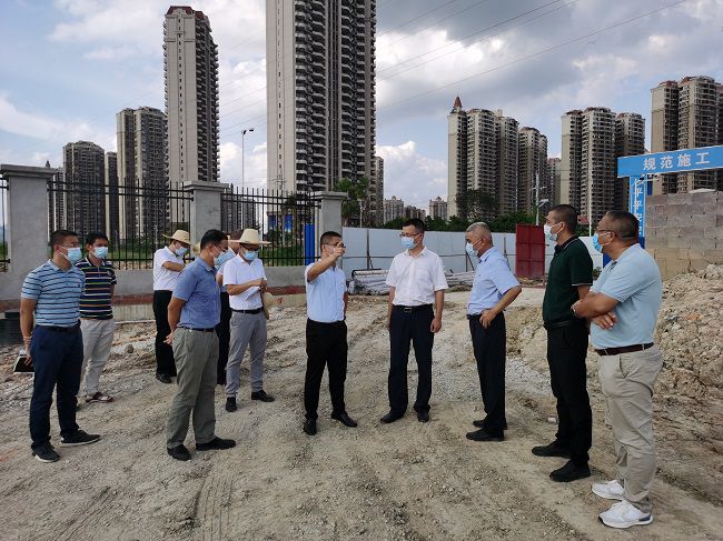 高鑫（右四）在项目现场。翁职信 摄（建图）.jpg